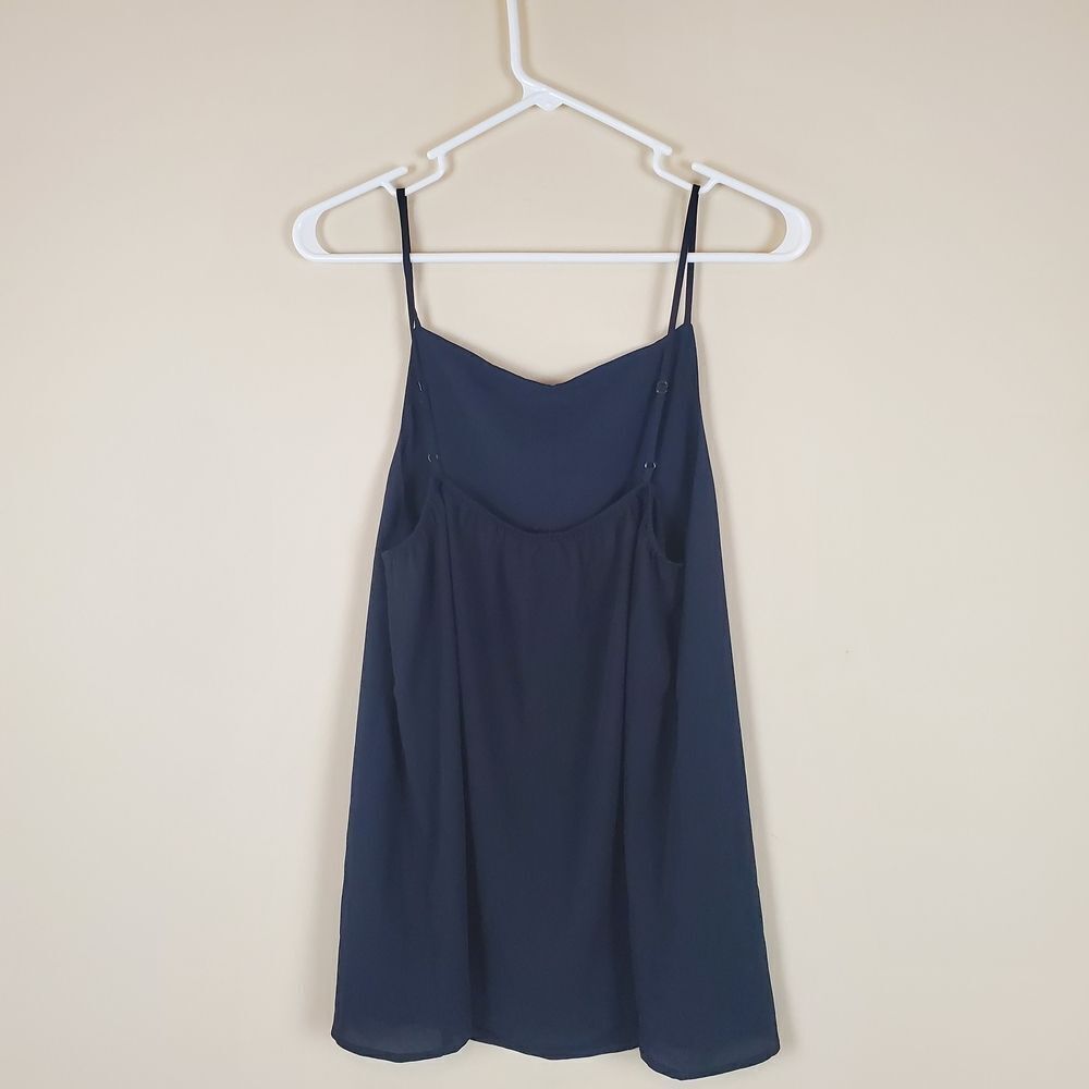 Loft Navy Blue Spaghetti Strap Maternity Tank Size Small - Picture 2 of 7